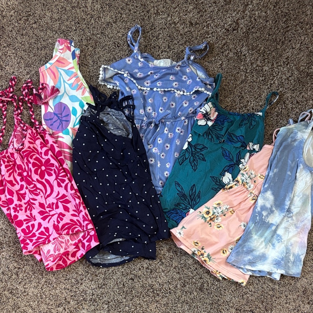 Colorful little girls Tank Tops Collection